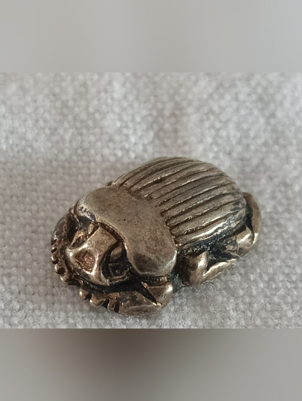 Silver Scarab Small Antique Pendant -Slide
